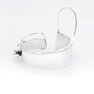 REBAJES 925 Silver Authentic Vintage Sterling Silver Cuff Bracelet